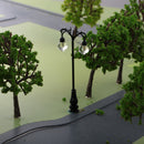 3 Pieces 1:87 HO Scale Model Railway Layout Lights Lamppost Street Courtyard Lamp Led Toys Kids Gift DIY