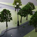3 Pieces 1:72 HO OO Scale Model Railway Layout Trinal Head Lamppost Lights Street Courtyard Lamp DIY Kids Toys