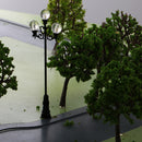 3 Pieces 1:72 HO OO Scale Model Railway Layout Trinal Head Lamppost Lights Street Courtyard Lamp DIY Kids Toys
