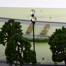 3 Pieces 1:72 HO OO Scale Model Railway Layout Trinal Head Lamppost Lights Street Courtyard Lamp DIY Kids Toys