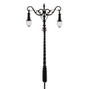 Pack of 2 Pieces 1:64 S Scale Model Railway Layout Lights Lamppost Dual Head Street Courtyard Lamp Toys Kids Gift DIY 8.5cm/3.34