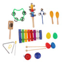 Percussion Set Kids Children Toddlers Music Instruments Toys Band Rhythm Kit with Case Pack of 10