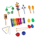 Percussion Set Kids Children Toddlers Music Instruments Toys Band Rhythm Kit with Case Pack of 10
