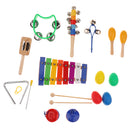 Percussion Set Kids Children Toddlers Music Instruments Toys Band Rhythm Kit with Case Pack of 10