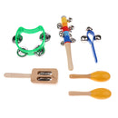 Percussion Set Kids Children Toddlers Music Instruments Toys Band Rhythm Kit with Case Pack of 10