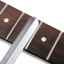 Steel Fret Nut File Key Chain with Guitar Shaped Bridge Pin Puller for Bass Mandoline Banjo Ukulele Luthier Tool