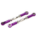 Set of 2 Pieces SLA013 Front Rear Servo Links Linkage Rod for 1/10 RC Car Toys TRAXXAS SLASH 4x4 Accessory Purple