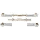Set of 2 Pieces SLA013 Front Rear Servo Links Linkage Rod for 1/10 RC Car Toys TRAXXAS SLASH 4x4 Accessory Silver
