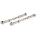 Set of 2 Pieces SLA013 Front Rear Servo Links Linkage Rod for 1/10 RC Car Toys TRAXXAS SLASH 4x4 Accessory Silver