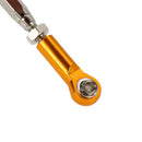 Set of 2 Pieces SLA013 Front Rear Servo Links Linkage Rod for 1/10 RC Car Toys TRAXXAS SLASH 4x4 Accessory Gold