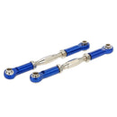Set of 2 Pieces SLA013 Front Rear Servo Links Linkage Rod for 1/10 RC Car Toys TRAXXAS SLASH 4x4 Accessory Blue