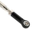 Set of 2 Pieces Black Aluminium Alloy Front Rear Steering Servo Links for 1/10 RC Hobby Cars Toys Replacement DIY