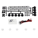 RC Roof Mounted LED Light Bar Set 5 Spotlight for 1/10 RC Rock Crawler Car Truck Durable