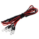 RC Roof Mounted LED Light Bar Set 5 Spotlight for 1/10 RC Rock Crawler Car Truck Durable