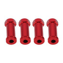 4 pieces Alloy SLA010 Wheel Hex Drive Extension Adapter for TRAXXAS SLASH 4x4 Red