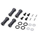 4 pieces Alloy SLA010 Wheel Hex Drive Extension Adapter for TRAXXAS SLASH 4x4 Black
