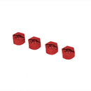 Set of 4 Pieces 12mm Wheel Hex Mounts with Stub Axle Pins for RC 1/10 Car Toys Traxxas Slash 4x4 Upgrade Part DIY Red