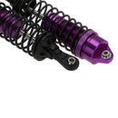 Set of 4 Pieces Aluminum Alloy Front Rear Shock Absorbers Damper for 1:10 RC Car Toys Traxxas Slash 4x4 Upgrade Parts Purple DIY