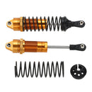 Set of 4 Pieces Aluminum Alloy Front Rear Shock Absorbers Damper for 1:10 RC Car Toys Traxxas Slash 4x4 Upgrade Parts Gold DIY