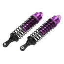 Pair of Aluminum Alloy Rear Shock Absorber Damper 110mm for 1:10 RC Model Car Toys Traxxas Slash 4x4 Accessory DIY Purple