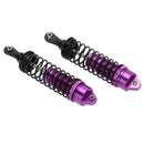 Pair of Aluminum Alloy Rear Shock Absorber Damper 110mm for 1:10 RC Model Car Toys Traxxas Slash 4x4 Accessory DIY Purple