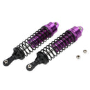 Pair of Aluminum Alloy Rear Shock Absorber Damper 110mm for 1:10 RC Model Car Toys Traxxas Slash 4x4 Accessory DIY Purple