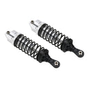Pair of Aluminum Alloy Front Shock Absorbers Damper 100mm for 1:10 RC Crawler Car Toys Traxxas Slash 4x4 Accessory DIY Silver
