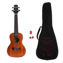 olid Acacia 24'' Concert Ukulele Rosewood Fingerboard with Aquila Strings, Gig Bag, Picks, Rhythm Sand Shaker Music Ring