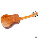 olid Acacia 24'' Concert Ukulele Rosewood Fingerboard with Aquila Strings, Gig Bag, Picks, Rhythm Sand Shaker Music Ring
