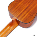 olid Acacia 24'' Concert Ukulele Rosewood Fingerboard with Aquila Strings, Gig Bag, Picks, Rhythm Sand Shaker Music Ring