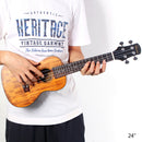 olid Acacia 24'' Concert Ukulele Rosewood Fingerboard with Aquila Strings, Gig Bag, Picks, Rhythm Sand Shaker Music Ring
