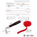 Professional Piano Tuning Hammer Wrench Lever Mute Temperament Strip Kit Hand Tools Pack of 6