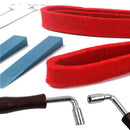 Professional Piano Tuning Hammer Wrench Lever Mute Temperament Strip Kit Hand Tools Pack of 6