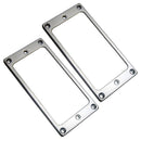 2 Pieces Metal Electric Guitar Pickup Humbucker Flat Base Mounting Inside Frame 2x2mm Musical Instrument Accessories