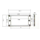 2 Pieces Silver Metal Electric Guitar Pickup Humbucker Flat Base Mounting Ring Inside Frame 4x4mm Musical Instrument Accessory