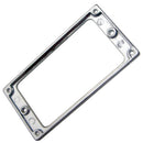 2 Pieces Silver Metal Electric Guitar Pickup Humbucker Flat Base Mounting Ring Inside Frame 4x4mm Musical Instrument Accessory