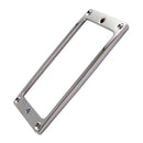 2 Pieces Silver Metal Electric Guitar Pickup Humbucker Flat Base Mounting Ring Inside Frame 4x4mm Musical Instrument Accessory