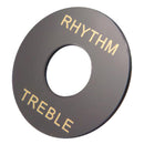 Black Guitar Toggle Switch Rhythm Treble Ring for Les Paul Guitar Instrument Accs Pack of 5