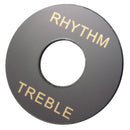 Black Guitar Toggle Switch Rhythm Treble Ring for Les Paul Guitar Instrument Accs Pack of 5