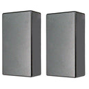 Set of 2 Pieces Black Plastic Sealed Closed Double Coil Electric Guitar Pickup Covers for Musical Instrument Accessory