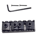 Black Zinc Alloy String Locking Nut Set Tools with 1 Wrench 2 Screws for 7 String Electric Guitar Musical Instrument Accessory