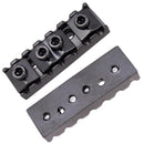 Black Zinc Alloy String Locking Nut Set Tools with 1 Wrench 2 Screws for 7 String Electric Guitar Musical Instrument Accessory