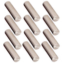 Set of 12 Pieces Silver 18mm Humbucker Pickup Polepiece Bobbin Pole Slugs Fingerprint Surface for Electric Guitar Bass Parts