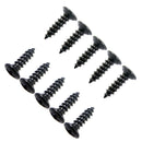 Durable 50 Pieces Replacement Pickguard Mounting Screws Set for Electric Guitar Bass Parts Black 0.47inch