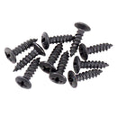 Set of 50 Pieces Pickguard Mounting Screws for Electric Guitar, Bass Accessory Black 0.47inch