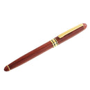 Natural Rosewood Fountain Pen Elegant Fine Nib Gift for Christmas Wedding Meeting Ceremony 5.74inch