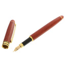 2 in 1 Red Bamboo Fountain Pen Ball Point Pen Rotatable Box Family Party Office Graduation Gifts
