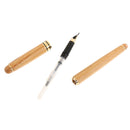 Natural Bamboo Fountain Pen Fine Nib Rotatable Storage Box Graduation Ceremony Gifts Office