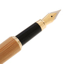Natural Bamboo Fountain Pen Fine Nib Rotatable Storage Box Graduation Ceremony Gifts Office