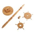 11 Hooks Wooden Calligraphy Brush Holder Round Sumi Brush Pen Hanger Stand Decoration